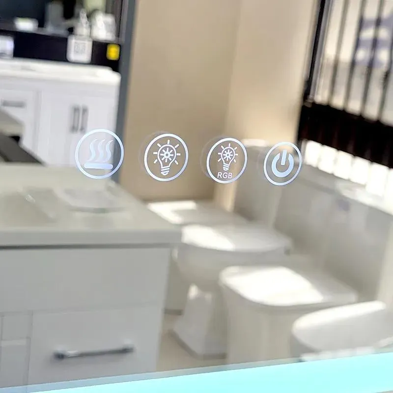 RGB Colorful Anti-fog LED Dimmable Front-light Bathroom Mirror (24" - 60")