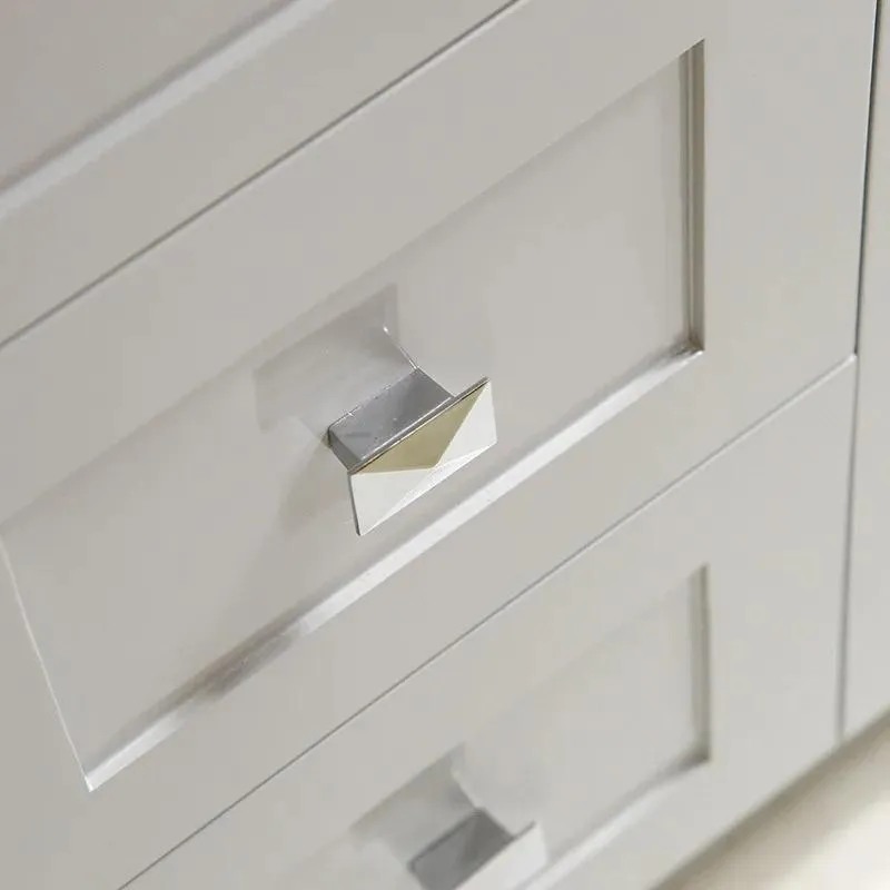 42" Shaker Style Grey Vanity with Stone Top (2 drawers)