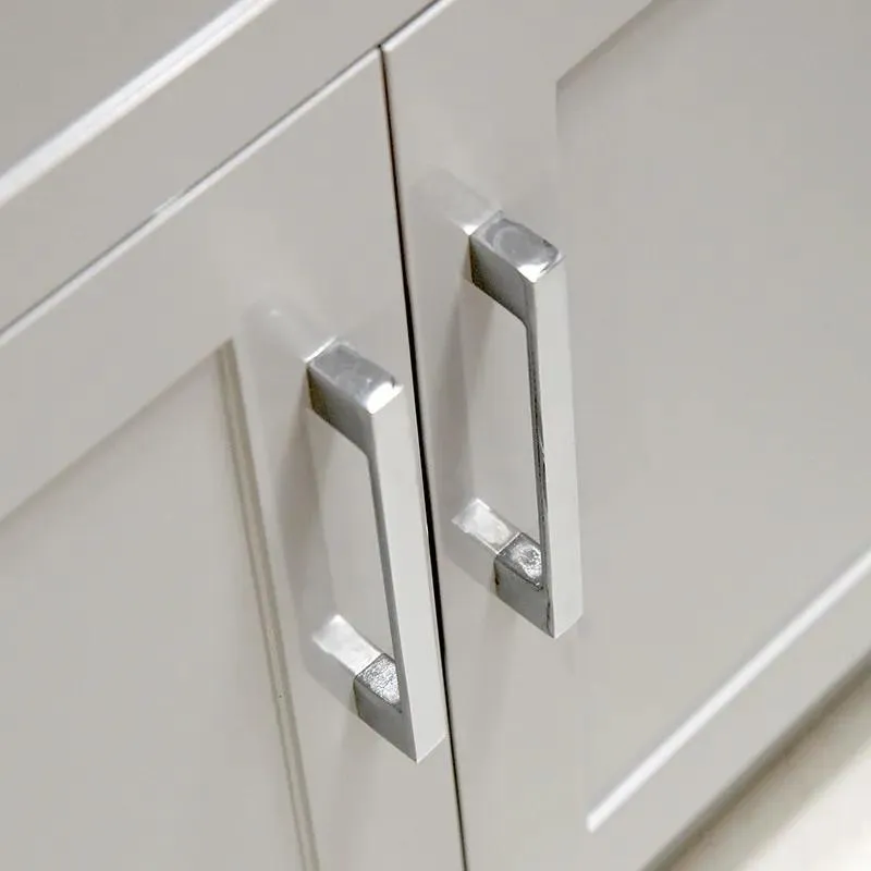 42" Shaker Style Grey Vanity with Stone Top (2 drawers)