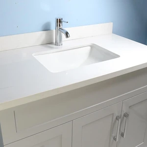 Image 6 of 42" Shaker Style Grey Vanity with Stone Top (2 drawers) sold at Floors & Baths Pro's