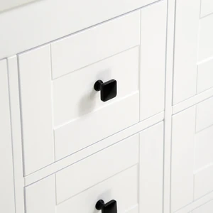 Image 4 of 72" European Style White Double-Sink Vanity with Stone Top sold at Floors & Baths Pro's