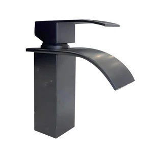 Waterfall Bathroom Faucet (Matle Black) | Floors & Baths Pro's