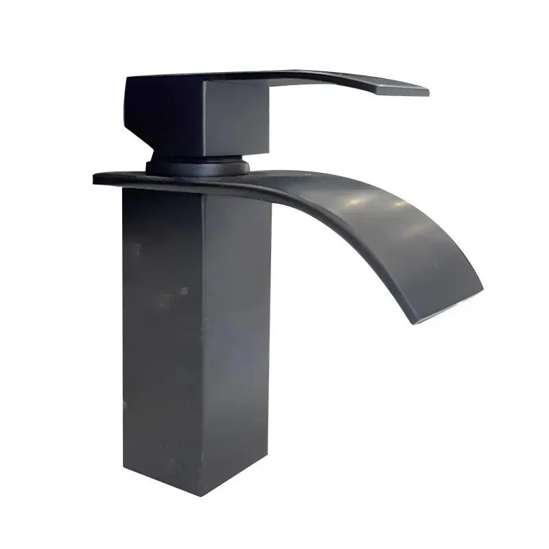Waterfall Bathroom Faucet (Matle Black)