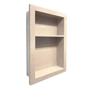 Image 2 of 16" Quartz Stone Shelf Recessed Mount Niche(Gray) sold at Floors & Baths Pro's