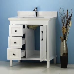 Image 2 of 30" European Style Grey Vanity with Gray Countertop sold at Floors & Baths Pro's
