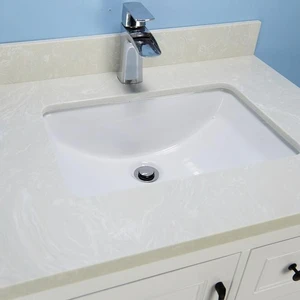 Image 6 of 30" European Style Grey Vanity with Gray Countertop sold at Floors & Baths Pro's