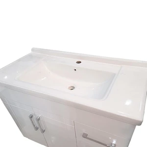 Image 2 of 40" White Vanity with Ceramic Top sold at Floors & Baths Pro's