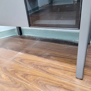 Image 3 of 35" Amourte Dark Grey Solid Wood Vanity Set with LED Mirror Cabinet sold at Floors & Baths Pro's