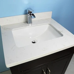 Image 4 of 24" Espresso Bathroom Vanity with Stone Top sold at Floors & Baths Pro's