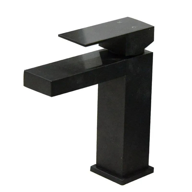 Square Single Hole Faucet (Black)