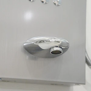 Image 5 of Multi-function Aluminum Shower Panel with Hand Shower (Brush Nickel) sold at Floors & Baths Pro's