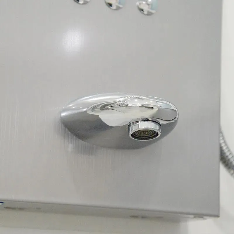 Multi-function Aluminum Shower Panel with Hand Shower (Brush Nickel)