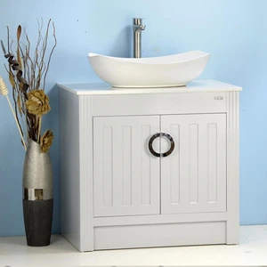 32" Vessel Sink Vanity with Man-made Stone Top | Floors & Baths Pro's
