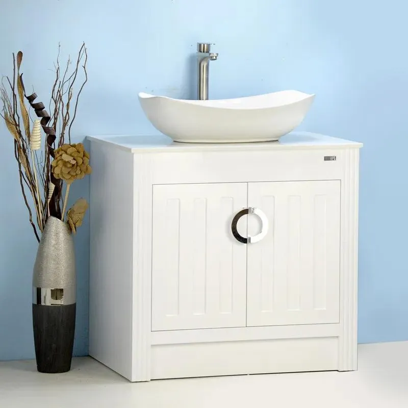 32" Vessel Sink Vanity with Man-made Stone Top