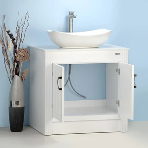 Image 6 of 32" Vessel Sink Vanity with Man-made Stone Top sold at Floors & Baths Pro's