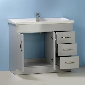 Image 2 of 40" Gray Vanity with Ceramic Top sold at Floors & Baths Pro's