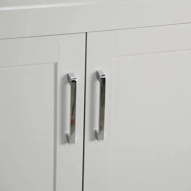 32" Shaker Style Double-door White Vanity with Stone Top