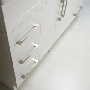 Image 3 of 48" White Shaker Style Vanity with Stone Top sold at Floors & Baths Pro's