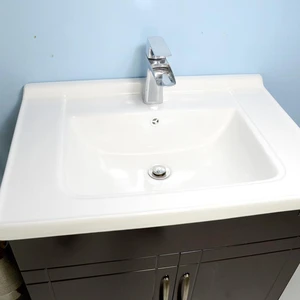 Image 4 of 28" Espresso Vanity with Integrated Ceramic Top/Sink sold at Floors & Baths Pro's