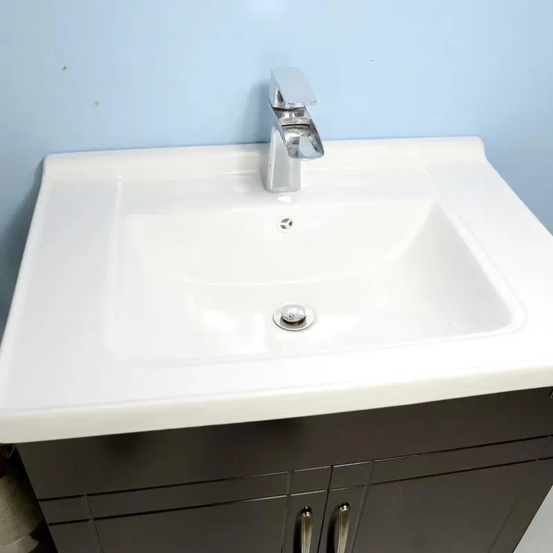 28" Espresso Vanity with Integrated Ceramic Top/Sink