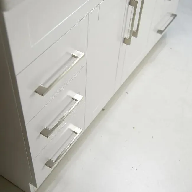 54" Gray Shaker Style Vanity with Stone Top