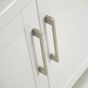 Image 4 of 54" Gray Shaker Style Vanity with Stone Top sold at Floors & Baths Pro's