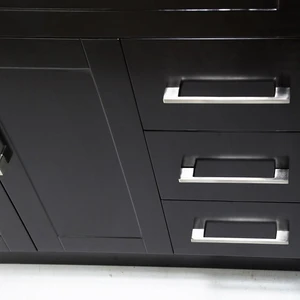 Image 4 of 32" Shaker Style Espresso Vanity with Stone Top sold at Floors & Baths Pro's
