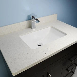 Image 5 of 32" Shaker Style Espresso Vanity with Stone Top sold at Floors & Baths Pro's