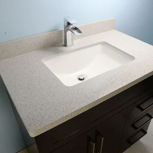 Image 7 of 32" Shaker Style Espresso Vanity with Stone Top sold at Floors & Baths Pro's