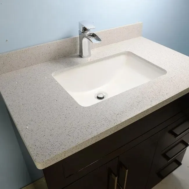 32" Shaker Style Espresso Vanity with Stone Top