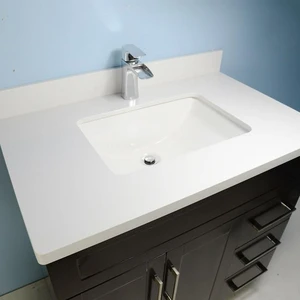 Image 9 of 32" Shaker Style Espresso Vanity with Stone Top sold at Floors & Baths Pro's
