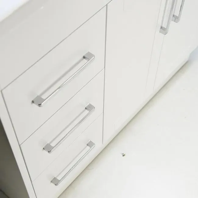 36" Shaker door style White Vanity with Ceramic Top