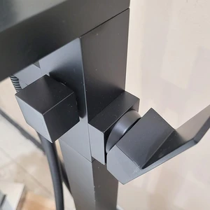 Image 3 of Freestanding Bath Square Shower Faucet with Hand Shower (Black) sold at Floors & Baths Pro's