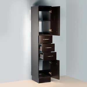 Image 2 of 76" Espresso MDF Fully-Enclosed Linen Tower sold at Floors & Baths Pro's