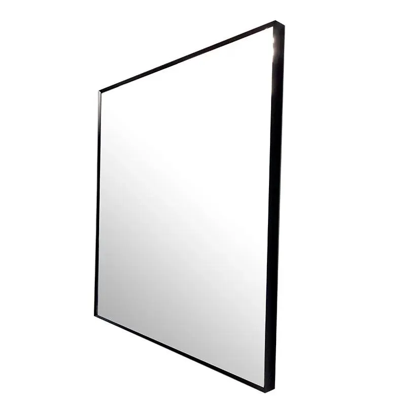 Matte Black Thick Full-framed Mirror (24" to 48")