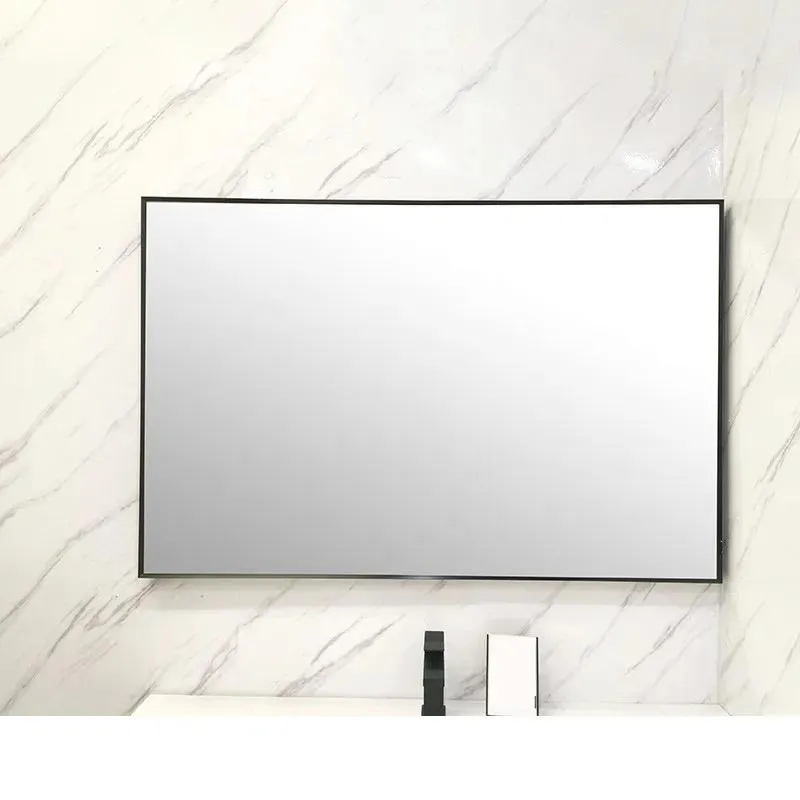 Matte Black Thick Full-framed Mirror (24" to 48")
