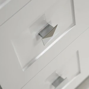 Image 3 of 32" Shaker Style White Vanity with Stone Top (2 drawers) sold at Floors & Baths Pro's