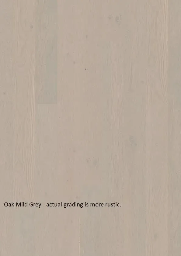 Oak Mild Grey Wirebrushed White Oak Click Engineered Hardwood Flooring