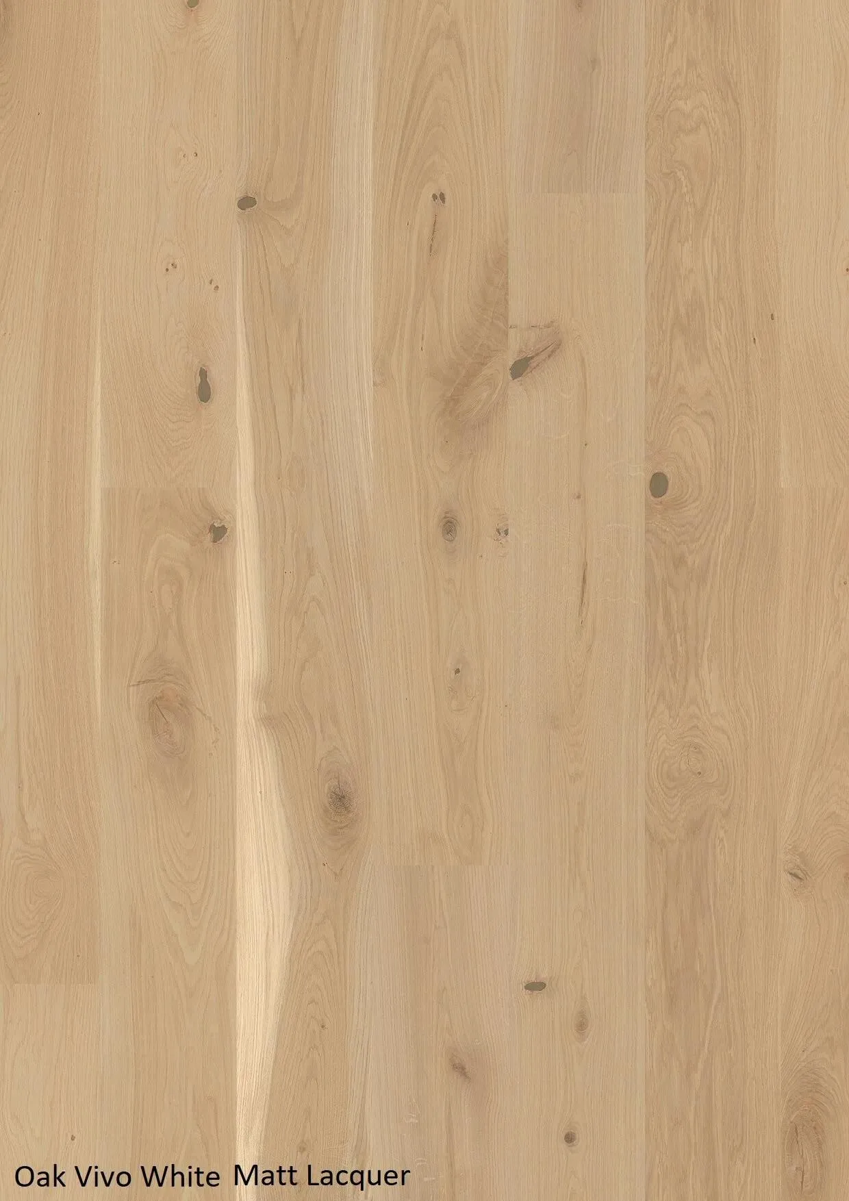 Oak Vivo White Smooth White Oak Engineered Hardwood Flooring