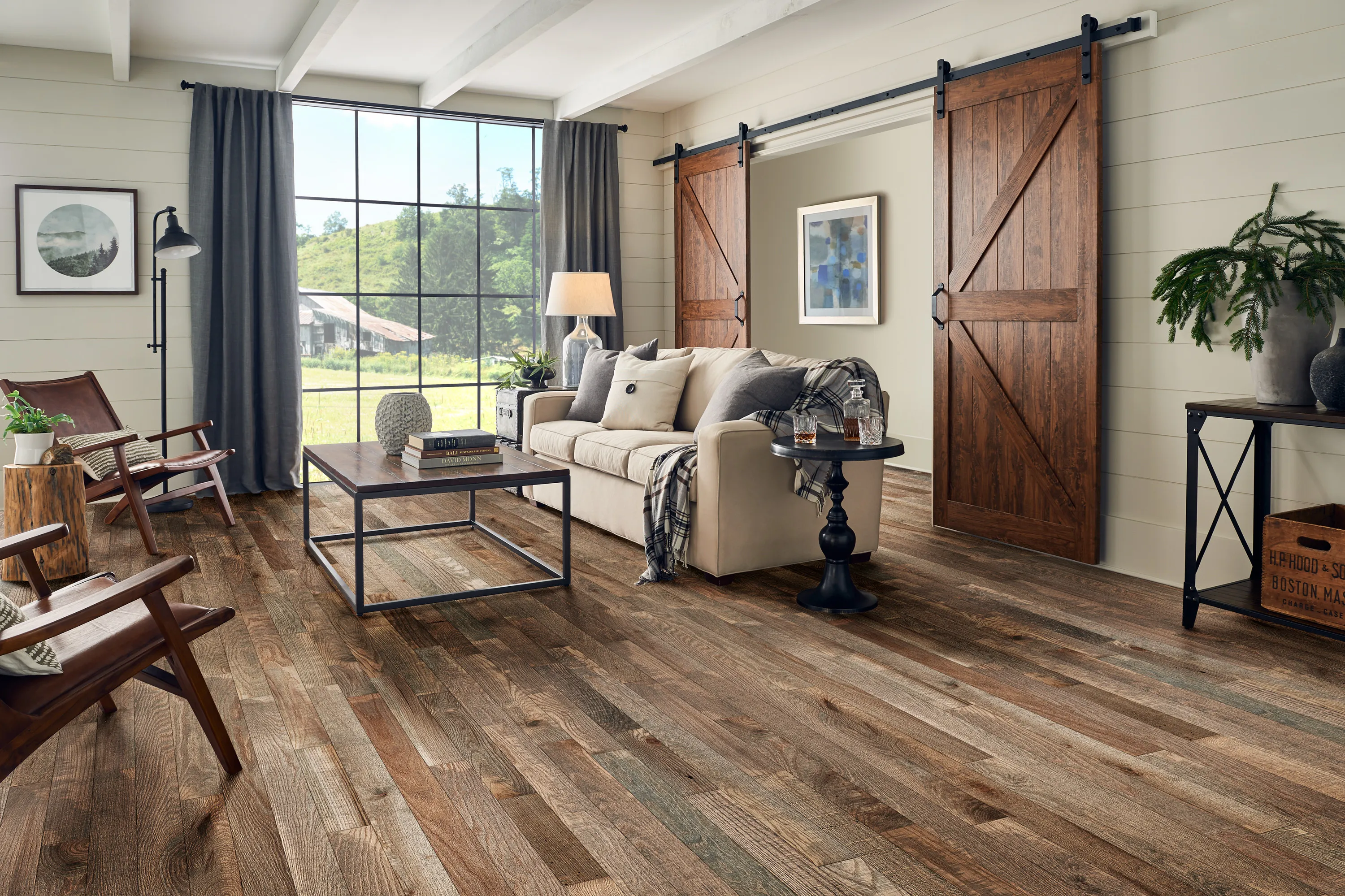 Bruce Monroe Barnwood Living Oak Solid Hardwood Flooring (SKMB39L16X)