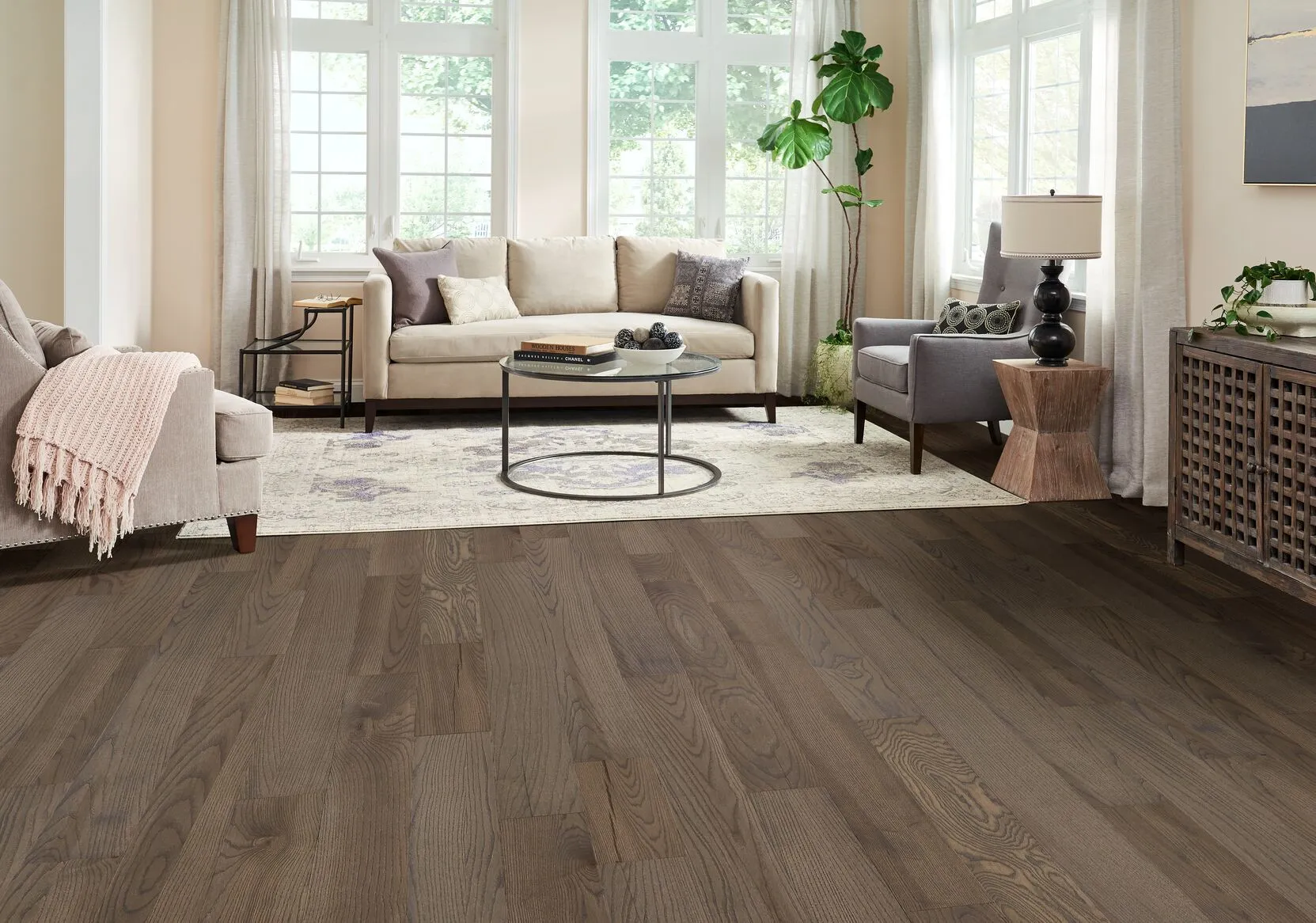 Bruce Mountainside Taupe 6-1/2" Ash Engineered Hardwood Flooring