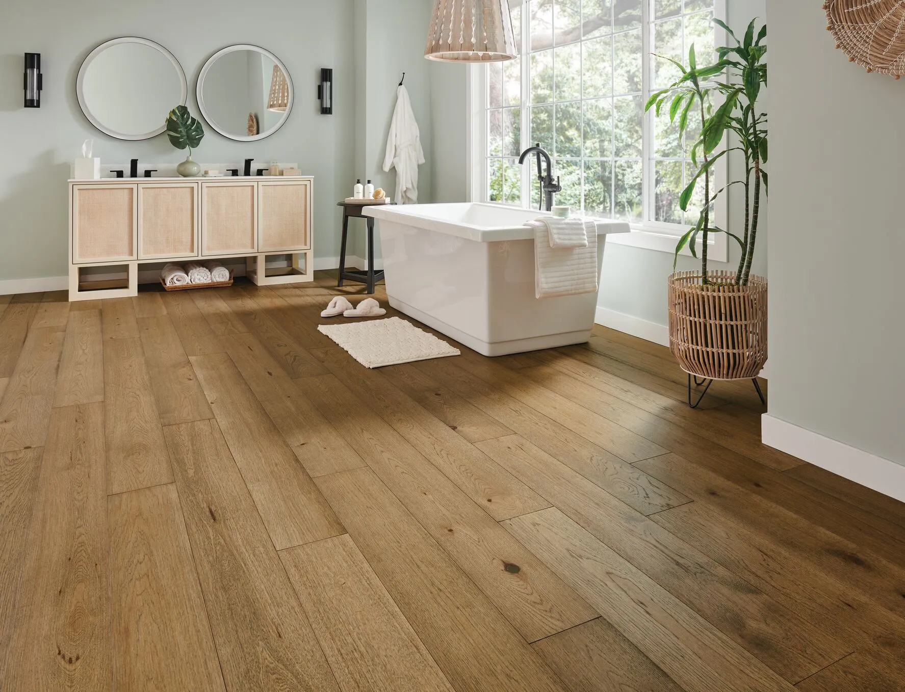 Bruce Calming Tea 7-7/16" Hickory Engineered Hardwood Flooring