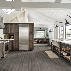 Image 2 of Bruce Cool Gray 5" Hickory Engineered Hardwood Flooring sold at Floors & Baths Pro's