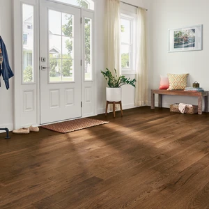 Image 2 of Bruce Light Brown 5" Hickory Engineered Hardwood Flooring sold at Floors & Baths Pro's