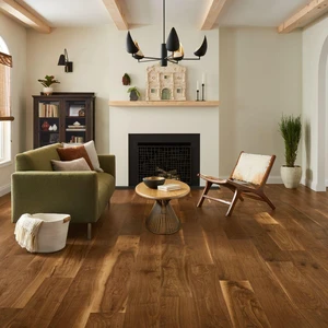 Image 2 of Bruce Bassett 8-1/2" Walnut Engineered Hardwood Flooring sold at Floors & Baths Pro's