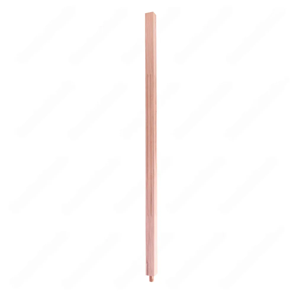 F1-44 1-3/4 Fluted Unfinished Red Oak Spindle, available in 36, 39, 42