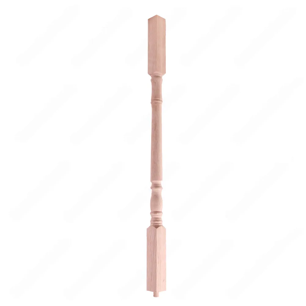 S1-44 1-3/4 Colonial Red Oak Unfinished Spindle, available in 36, 39, 42