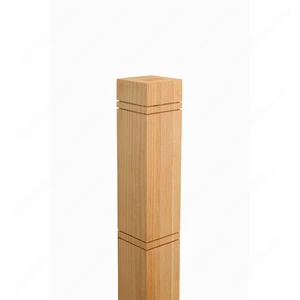 Image 4 of PM101 1210 Unfinished Red Oak Stair Post sold at Floors & Baths Pro's