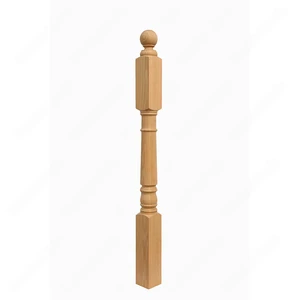 Image 3 of PR101 S1 Classic Colonial 3*3*48 Unfinished Red Oak Stair Post sold at Floors & Baths Pro's