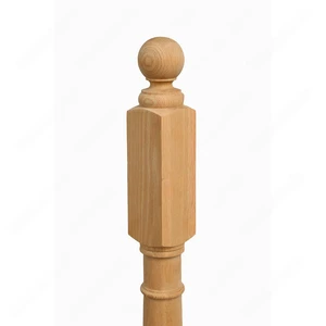 Image 4 of PR101 S1 Classic Colonial 3*3*48 Unfinished Red Oak Stair Post sold at Floors & Baths Pro's